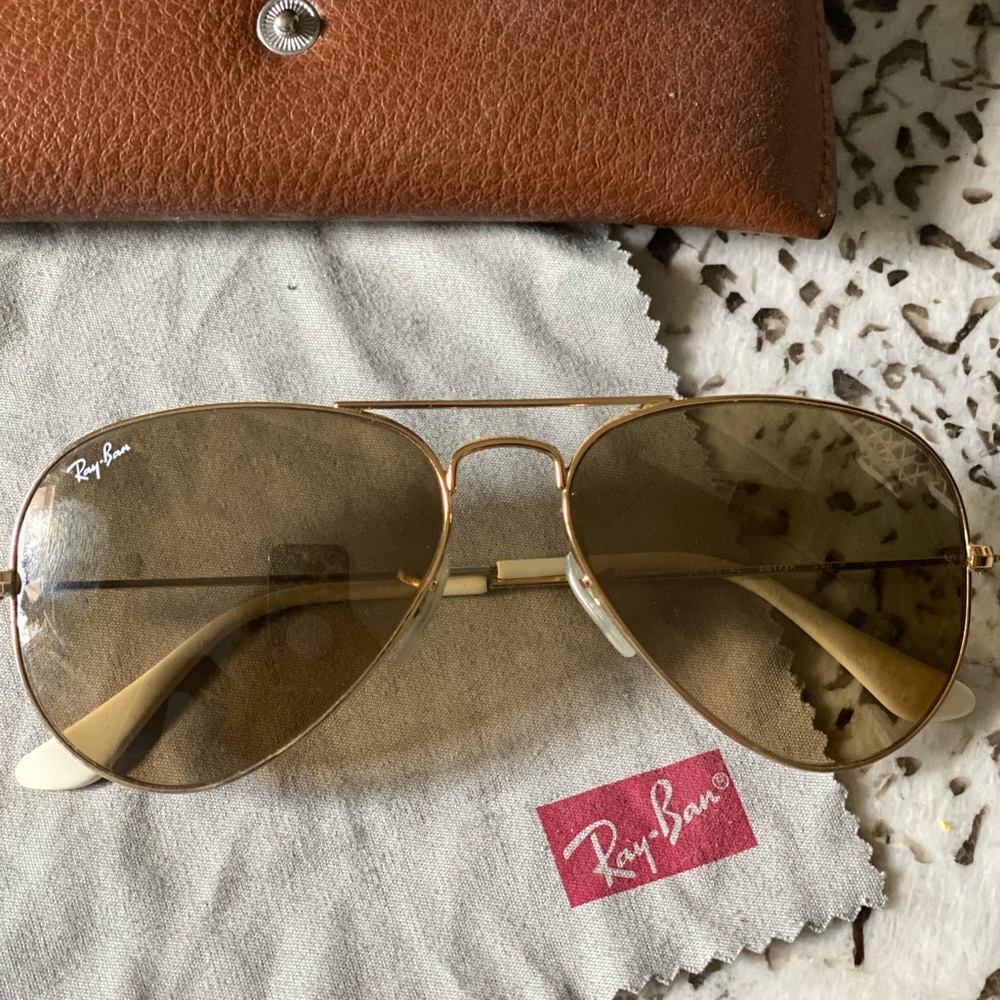 Standard original 58mm Rayban aviator sunglasses